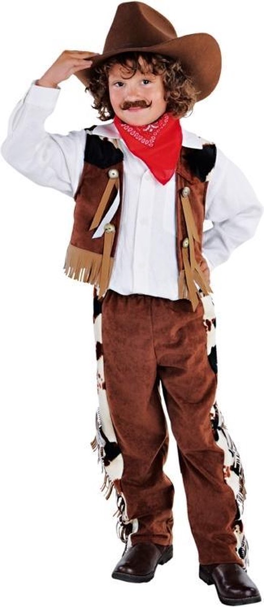 Cowboy & Cowgirl Kostuum | Revolver Held Wilde Westen | Jongen | Maat: 116 | Carnaval kostuum | Verkleedkleding